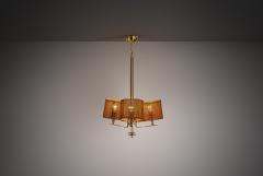  Idman Oy Model 1589 Chandelier by Idman Finland 1950s - 4519975