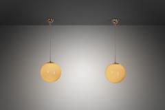  Idman Oy Pair of Paavo Tynell Model 1602 Pendant Lamps for Idman Finland 1950s - 4253499