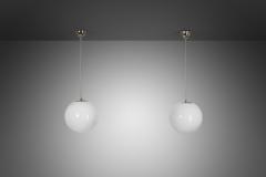  Idman Oy Pair of Paavo Tynell Model 1602 Pendant Lamps for Idman Finland 1950s - 4253500