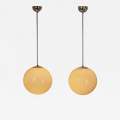  Idman Oy Pair of Paavo Tynell Model 1602 Pendant Lamps for Idman Finland 1950s - 4267414
