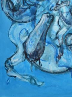  Igor Bogojevic Abstract Horses Acrylic on Canvas Painting Titled Crossroads Signed - 2873691