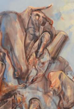  Igor Bogojevic Large Abstract Oil on Canvas Horses Painting The Heartbeat by Igor Bogojevic - 2873633