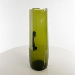  Iittala 1950s Finland Modern Green Glass Pitcher by Erkki Vesanto Iittala - 2985783