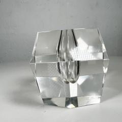  Iittala 1960s Faceted Crystal Orchid Bud Vase Art Glass Paperweight Iittala - 2986428
