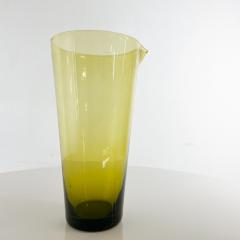  Iittala 1960s Scandinavian Modern Juice Carafe Green Glass Iittala Finland - 2985793