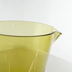  Iittala 1960s Scandinavian Modern Juice Carafe Green Glass Iittala Finland - 2985794