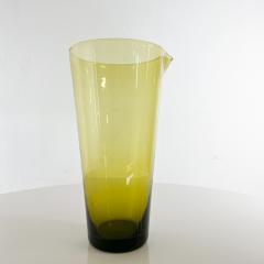  Iittala 1960s Scandinavian Modern Juice Carafe Green Glass Iittala Finland - 2985797