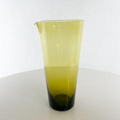  Iittala 1960s Scandinavian Modern Juice Carafe Green Glass Iittala Finland - 2985799