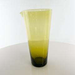 Iittala 1960s Scandinavian Modern Juice Carafe Green Glass Iittala Finland - 2985800