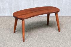  Illums Bolighus Illums Bolighus Organic Teak Stool Side Table Denmark 1950s - 4747975