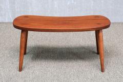  Illums Bolighus Illums Bolighus Organic Teak Stool Side Table Denmark 1950s - 4747976
