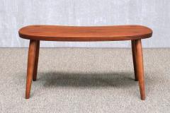  Illums Bolighus Illums Bolighus Organic Teak Stool Side Table Denmark 1950s - 4747978
