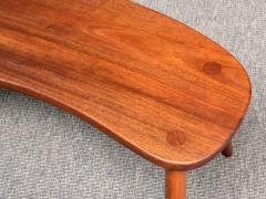  Illums Bolighus Illums Bolighus Organic Teak Stool Side Table Denmark 1950s - 4747981