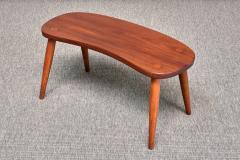  Illums Bolighus Illums Bolighus Organic Teak Stool Side Table Denmark 1950s - 4747983