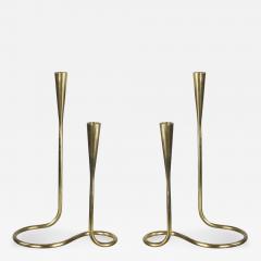  Illums Bolighus Pair of Danish Brass Candlesticks by Illums Bolighus - 295052