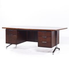  Imperial Furniture Co Imperial Mid Century Rosewood and Chrome Executive Desk - 3824228