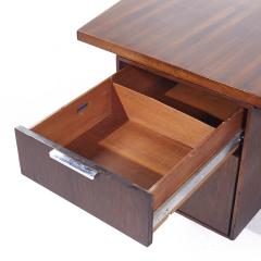  Imperial Furniture Co Imperial Mid Century Rosewood and Chrome Executive Desk - 3824231