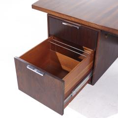  Imperial Furniture Co Imperial Mid Century Rosewood and Chrome Executive Desk - 3824232