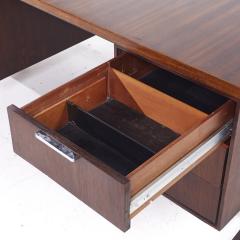  Imperial Furniture Co Imperial Mid Century Rosewood and Chrome Executive Desk - 3824235