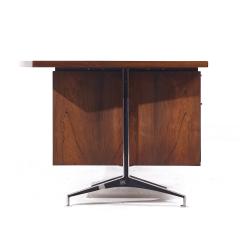  Imperial Furniture Co Imperial Mid Century Rosewood and Chrome Executive Desk - 3824237