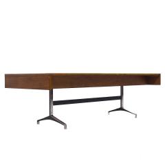  Imperial Furniture Co Imperial Mid Century Walnut and Chrome Executive Desk - 3961008