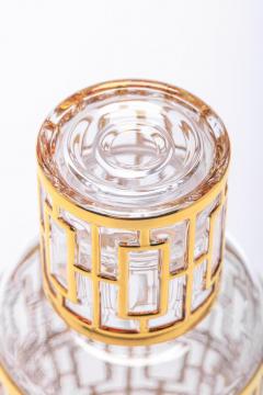  Imperial Glass Company 1960s 22k Gold Shoji Sake Bottle Glasses Set by Imperial Glass Co  - 2165625