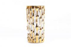 Midcentury 22-Karat Hand Painted Bamboo Tumbler Glasses, Set of