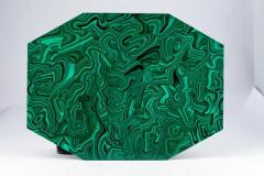  Imperial Stone Set of 10 Imperial Stone Faux Malachite Placemats Acrylic Signed - 2743270