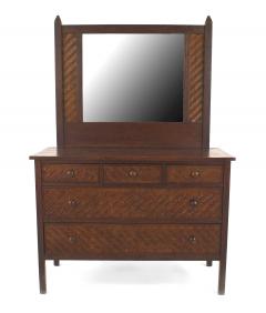  Indian Splint Mfg Co American Rustic Mission Oak Dresser with Mirror - 729486