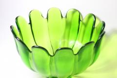  Indiana Art Glass Co Mid Century Green Stippled Glass Bowl by Indiana Art Glass Co 1960 USA - 2197564