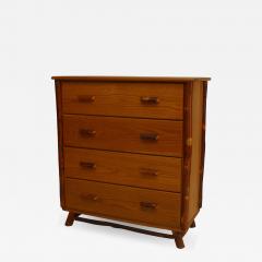  Indiana Willow Hickory Co 2 Rustic Old Hickory Oak Chests of 4 Drawers with Hickory Trim - 638570