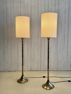  Ingo Maurer Ingo Maurer Pair of Bamboo ML 1 F floor lamps circa 1968 - 4110817
