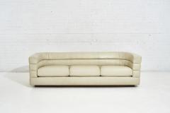  Interiors Crafts Channel Stacked Leather Sofa by Interior Crafts 1970 s - 1931383