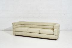  Interiors Crafts Channel Stacked Leather Sofa by Interior Crafts 1970 s - 1931385