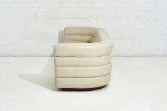  Interiors Crafts Channel Stacked Leather Sofa by Interior Crafts 1970 s - 1931386