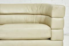  Interiors Crafts Channel Stacked Leather Sofa by Interior Crafts 1970 s - 1931390