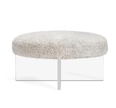 Interlude Home Jules Ottoman Winter - 3076049