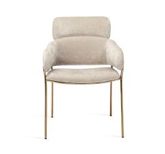  Interlude Home Marino Chair Beige Latte - 1432385