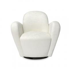  Interlude Home Miami Swivel Chair Shearling - 1881512