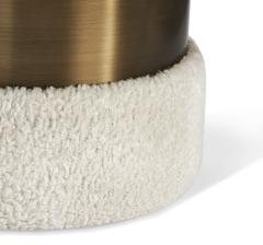  Interlude Home Scarlett Stool Boucle Bronze - 1442718