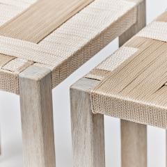  Interlude Home Venice Square Stools Champagne - 3092853