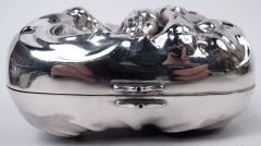  International Silver Co Antique American Victorian Sterling Silver Rosebud Soap Box - 4533415