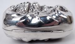  International Silver Co Antique American Victorian Sterling Silver Rosebud Soap Box - 4533417