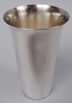  International Silver Co Set of 8 American Modern Sterling Silver Highball Bar Cups - 3798631