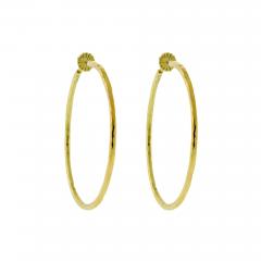  Ippolita Ippolita Classico Extra Large Hammered Hoop Earring - 3923035