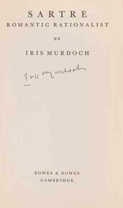  Iris MURDOCH Sartre Romantic Rationalist by Iris MURDOCH - 3597589