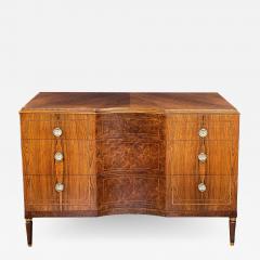  Irwin Furniture Quality art deco rosewood and burl walnut 3 drawer chest by Irwin Furniture - 2259104