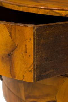  Italian Drum Form Oyster Burl End Side Table - 2790139