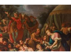  Italian School 17th Century Israelites Collecting Manna from Heaven  - 2895151