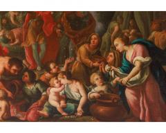  Italian School 17th Century Israelites Collecting Manna from Heaven  - 2895154